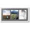 ArtToFrames Collage Photo Picture Frame with 3 - 8.5x11 inch Openings, Framed in White with Over 62 Mat Color Options and Plexi Glass (CSM-3966-28)